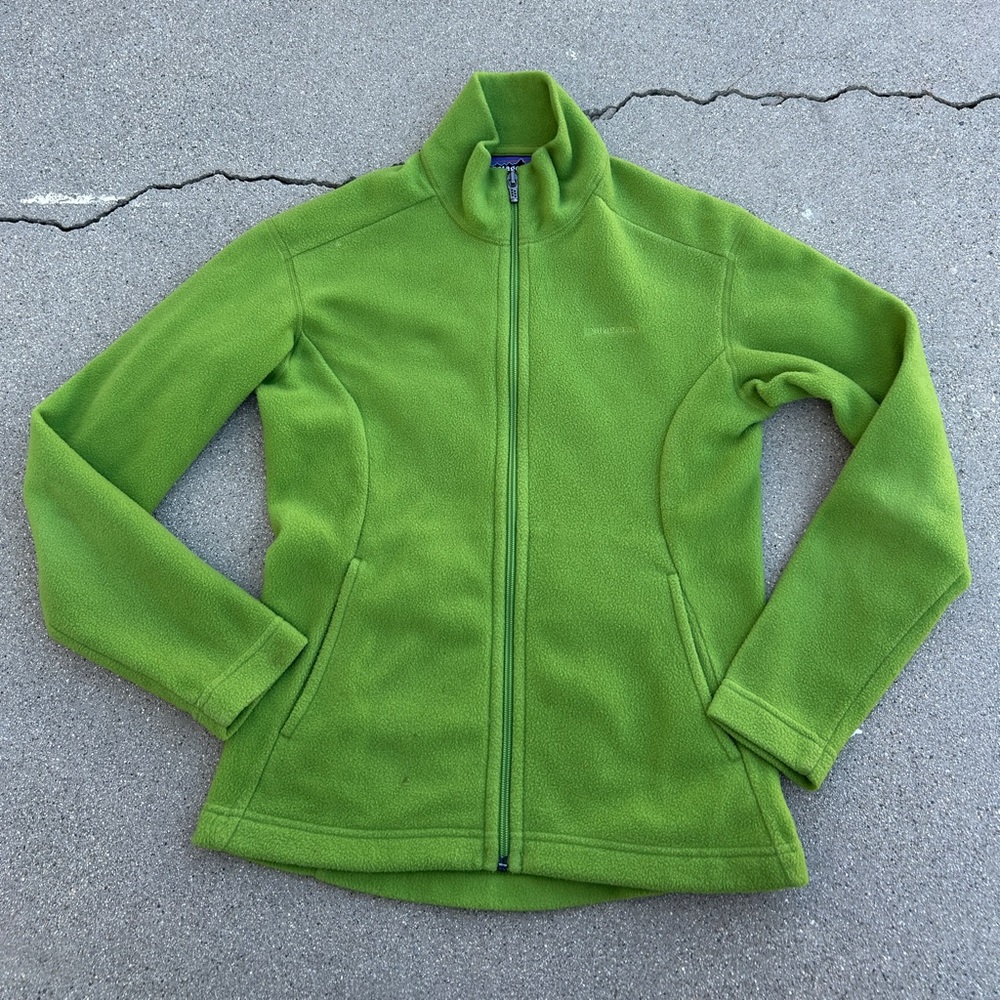 Patagonia Synchilla Women's Green Fleece Jacket Size XS
